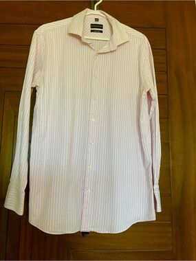 STONEHOUSE Shirt, Seersucker, Long Sleeve, 16.5 34/35 Tall
